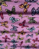 Plum Bonnie Butterflies - Maywood Studio Cotton Flannel Fabric