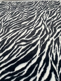 Luxe Baby Zebra Black White- Cuddle Minky Faux Fur Fabric