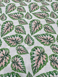Modern Botanicals - Jungle Peach Leaves - Paintbrush Studio Cotton Fabrics