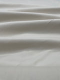 Off White Stretch Cotton Featherwale Corduroy Fabric