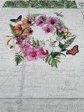 Orchids in Bloom Tote Bag 24"x45" Panel Northcott Cotton Fabric