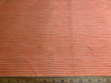Orange Stripes Cotton Fabric Vintage 90's OOP