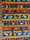 Two by Two Noah's Ark Animals Cotton Fabric Vintage 90's OOP by Hoffman