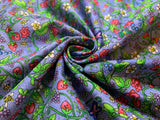 Strawberry Butterfly Vine Cotton Fabric Vintage 90's OOP by SSI