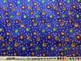 Biffy Cats Confetti Dots Cotton Fabric Vintage 90's OOP Michael Miller