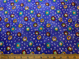 Biffy Cats Confetti Dots Cotton Fabric Vintage 90's OOP Michael Miller