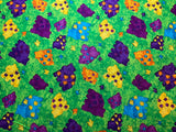 Zippity Do Za Hippos Cotton Fabric Vintage 90's OOP Kid Stuff SSI