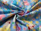 Lollipops Stuffed Animals Dots Cotton Fabric Vintage 90's OOP Hoffman