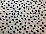 Black and White Polka Dots Cotton Fabric Vintage 90's OOP by P&B
