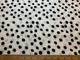 Black and White Polka Dots Cotton Fabric Vintage 90's OOP by P&B