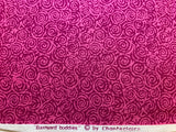 Fuchsia Pink Swirl Blender Cotton Fabric Vintage 90's OOP Chanteclaire