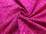 Fuchsia Pink Swirl Blender Cotton Fabric Vintage 90's OOP Chanteclaire