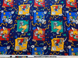 Crafty As A Fox Cotton Fabric Vintage 90's OOP Crafty Cottons
