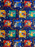 Crafty As A Fox Cotton Fabric Vintage 90's OOP Crafty Cottons