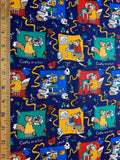 Crafty As A Fox Cotton Fabric Vintage 90's OOP Crafty Cottons