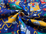 Crafty As A Fox Cotton Fabric Vintage 90's OOP Crafty Cottons