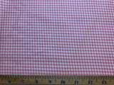 Pink Gingham Cotton Flannel Fabric Vintage 90's OOP