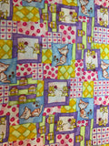 Purrfect Kitties Cotton Fabric Vintage 90's OOP Fabri-Quilt