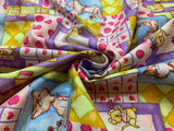 Purrfect Kitties Cotton Fabric Vintage 90's OOP Fabri-Quilt