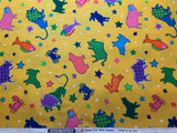 Patchwork Stuffed Animals Cotton Fabric Vintage 90's OOP by Cranston