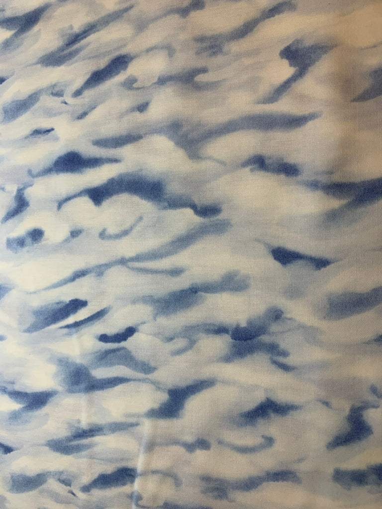 Abstract Cloudy Sky San Francisco Collection Cotton Fabric Vintage 90's OOP In The Beginning
