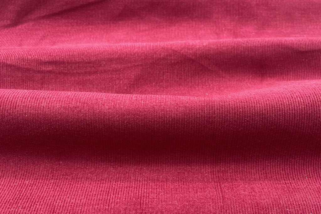 Wine Red 100% Cotton Corduroy Fabric