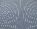 Blue & White Stripe 100% Cotton Chambray Fabric