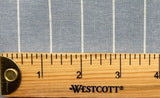 Blue & White Stripe 100% Cotton Chambray Fabric
