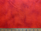 Tiny Leaves Glitter Red Cotton Fabric Vintage 90's OOP Blank Textiles