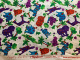 Zippity Do Za Jungle Animals Cotton Fabric Vintage 90's OOP Kid Stuff SSI