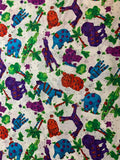 Zippity Do Za Jungle Animals Cotton Fabric Vintage 90's OOP Kid Stuff SSI