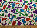 Zippity Do Za Jungle Animals Cotton Fabric Vintage 90's OOP Kid Stuff SSI