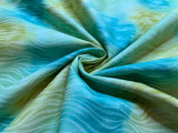 Petals & Pastels Green Blender Cotton Fabric Vintage 90's OOP