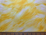 Yellow Brush Stroke Blender Cotton Fabric Vintage 90's OOP RJR