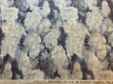 Gray Sky with Lightning Clouds Metallic Silver accents Cotton Fabric Vintage 90's OOP Timeless Treasures