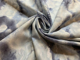 Gray Sky with Lightning Clouds Metallic Silver accents Cotton Fabric Vintage 90's OOP Timeless Treasures
