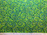 Green Vines Gardening Gals Cotton Fabric Vintage 90's OOP SSI