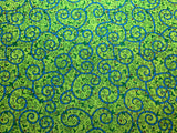 Green Vines Gardening Gals Cotton Fabric Vintage 90's OOP SSI