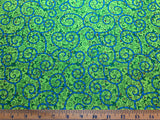 Green Vines Gardening Gals Cotton Fabric Vintage 90's OOP SSI