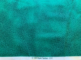 Tiny Leaves Glitter Hunter Green Cotton Fabric Vintage 90's OOP Blank Textiles