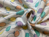 Party Balloons Cotton Flannel Fabric Vintage 90's OOP