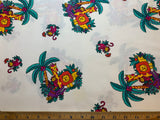 Jungle Safari Animals Cotton Fabric Vintage 90's OOP Princess Fabrics