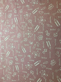 Pink Baby Motifs Cotton Fabric Vintage 90's OOP Fabric Traditions