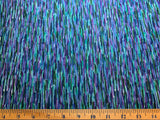 Teal Purple Blue Blender Cotton Fabric Vintage 90's OOP Hoffman