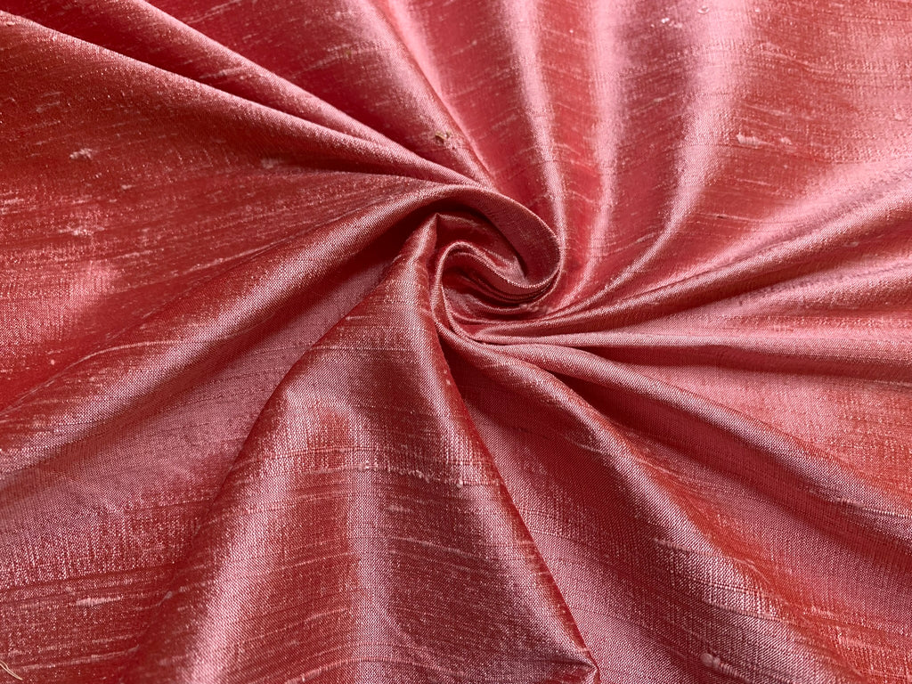 Frosty Rose Pink - 100% Silk Dupioni Fabric