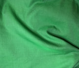 Bright Kelly Green - Hand Dyed Silk/Cotton Satin
