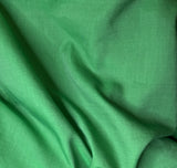 Bright Kelly Green - Hand Dyed Silk/Cotton Satin