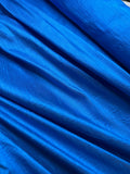 Cerulean Blue Turquoise - 100% Silk Dupioni Fabric