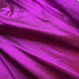 Deep Magenta Pink Purple - 100% Silk Dupioni Fabric