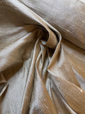 Pearl Taupe - 100% Silk Dupioni Fabric